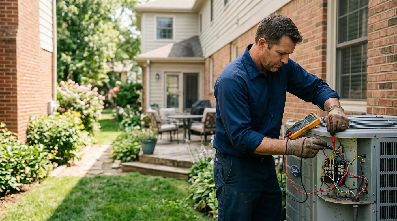 HVAC technician working near Thorofare, NJ